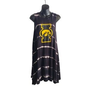 Game Day Iowa Hawkeyes Women's Tailgate Dress Sleeveless Stretch Sz Small